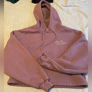 Born Primitive Mauve Crop Hoodie